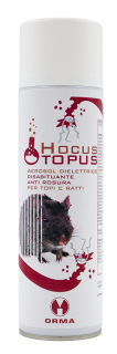 HOKUS TOPUS - Dielektrický aerosol obzvláště proti myším, krysám a jiným hlodavcům