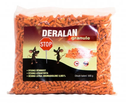 Deralan G s rybí moučkou 500 g - jed na myši a potkany