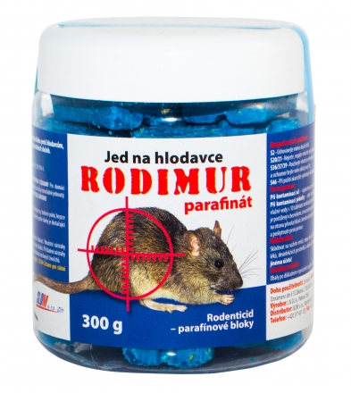 Rodimur parafinát 300 g - jed na myši a potkany